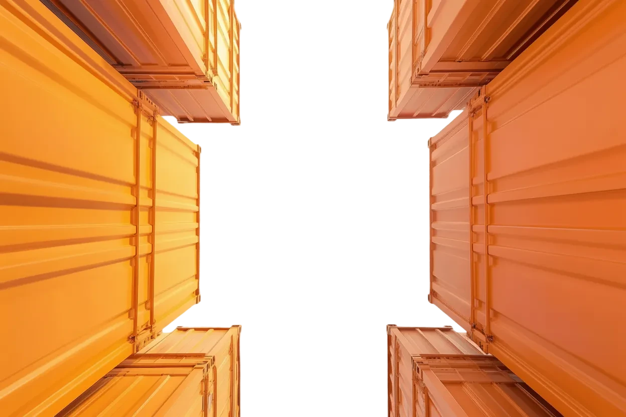 Hero background showing containers